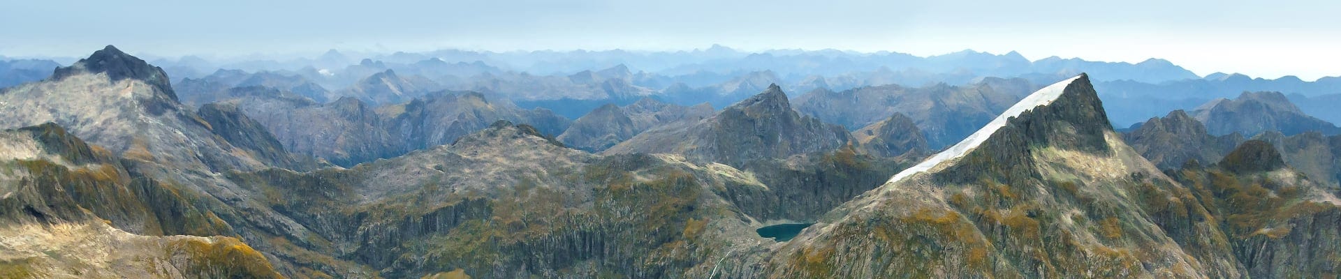 amazing aerial view of mountains