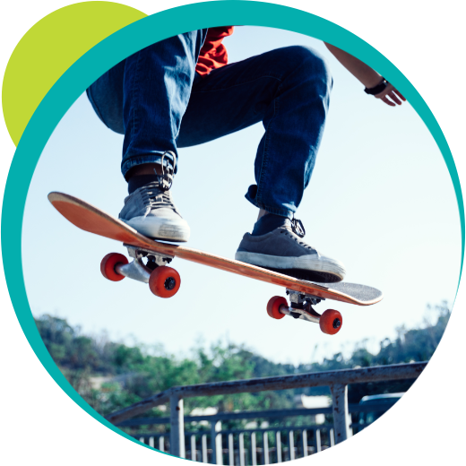 skateboarding